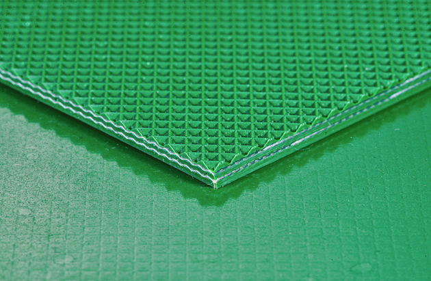 녹색 다이아몬드 패턴 PVC 벨트